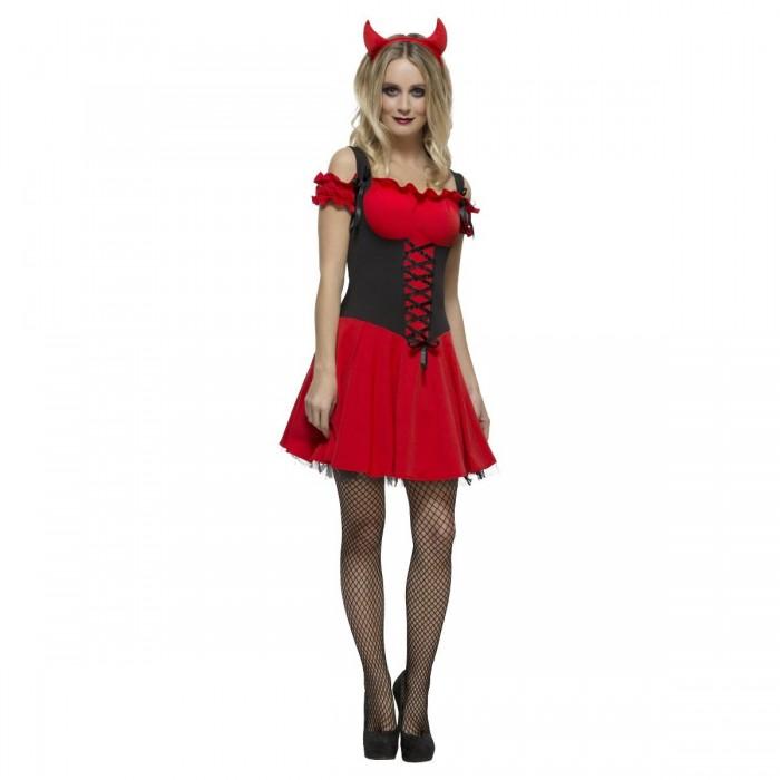 Fever Womens/Ladies Wicked Devil Costume Set