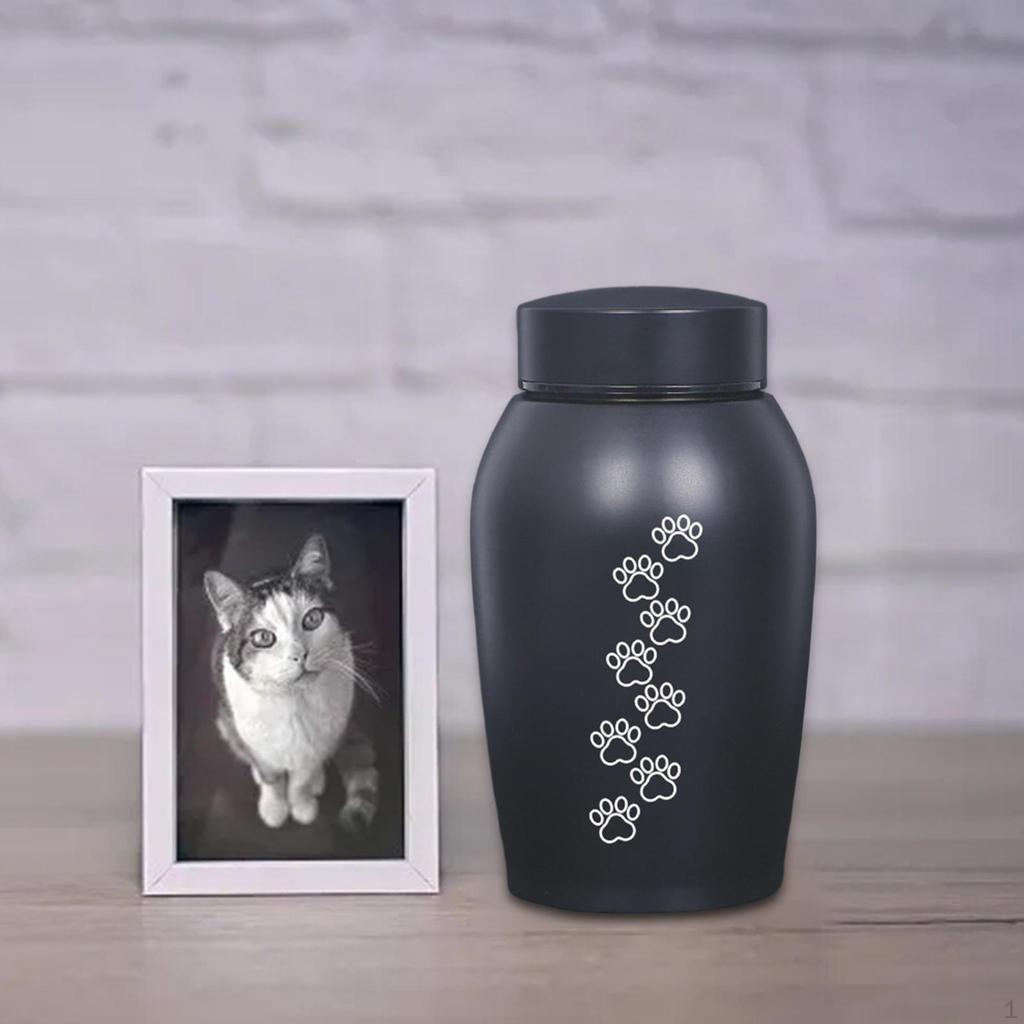 Dog Cat Ashes Stainless Steel Pet Urn Funeral Cremation Burial Remembrance Gift Portable
