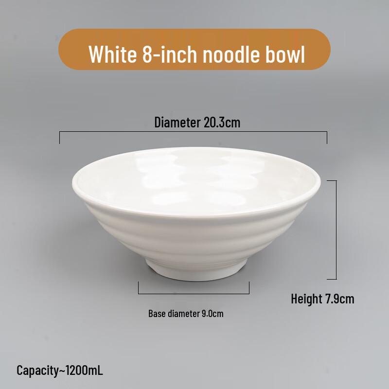 Restaurant-Grade A3 Melamine Noodle Bowl