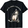Off to Cause A Kerfuffle Funny Penguin Riding Scooter Meme T-Shirt