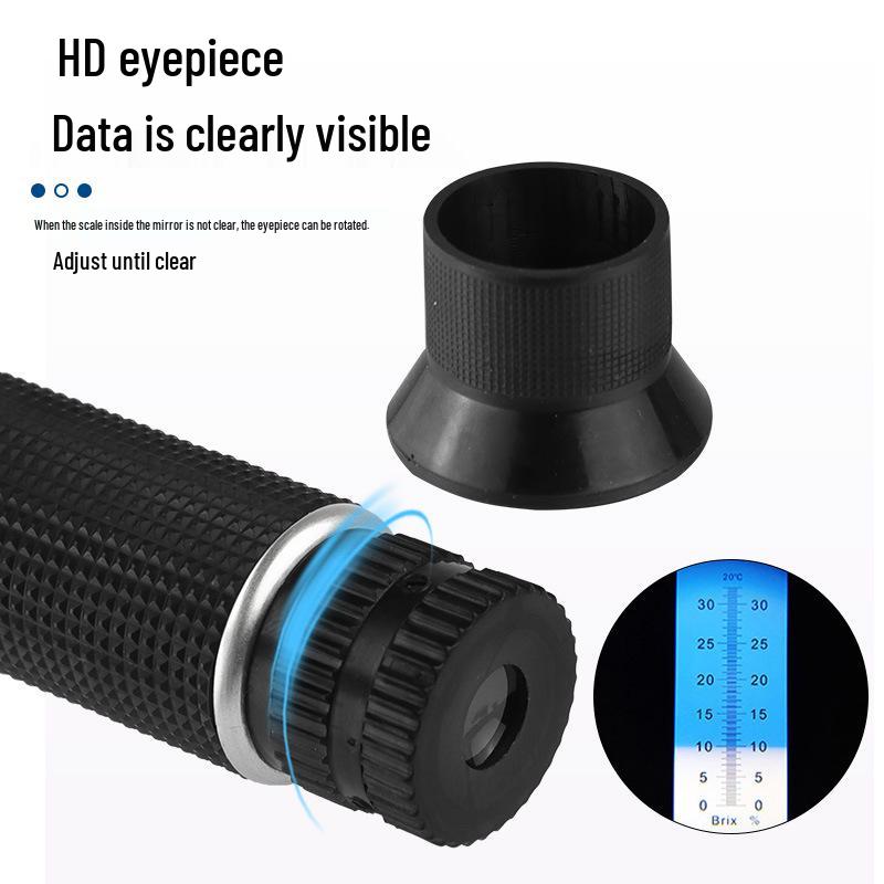 Portable 0-32/90 Brix Optical Refractometer for Food & Beverage Sugar Detection