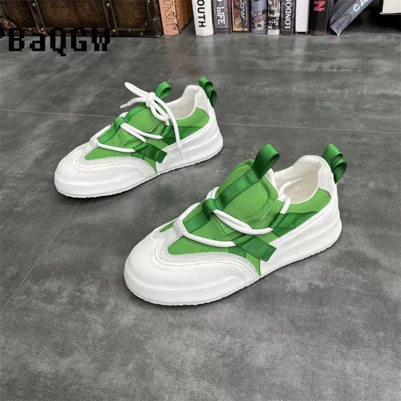 Walking Men Shoes Fashion Color Block Loafer Trainers Casual Flats Sneakers Woman Casual Badages Luxury Designer Chunky Sneakers