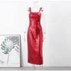Sexy Sequins Backless Slip Maxi Dress Women Sleeveless Bodycon Hip Package Dresses Summer Party Evening Robe