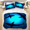 Ocean Life Underwater Scene Bedding 1 Duvet Cover 2 Pillowcase Without Core Bedding Set Christmas Birthday Gift Duvet Cover And Pillowcase