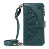 Portfel z wytłaczanej skóry Mandala Etui z klapką Do Samsung Galaxy A57 A37 A56 A36 A26 A55 A35 A54 A34 A25 A24 A23 4G 5G