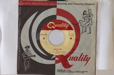 7inch Record BILL HALEY & HIS COMETS - Live It Up / Farewell, So Long, Goo K1168 Quality 1953 Canada Rock Used