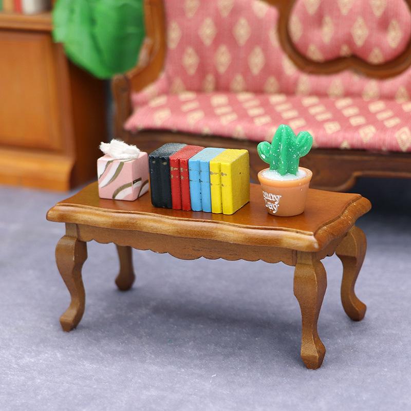 1:12 Scale Mini Dollhouse Coffee Table - Photography Scene Prop and Furniture Accessory