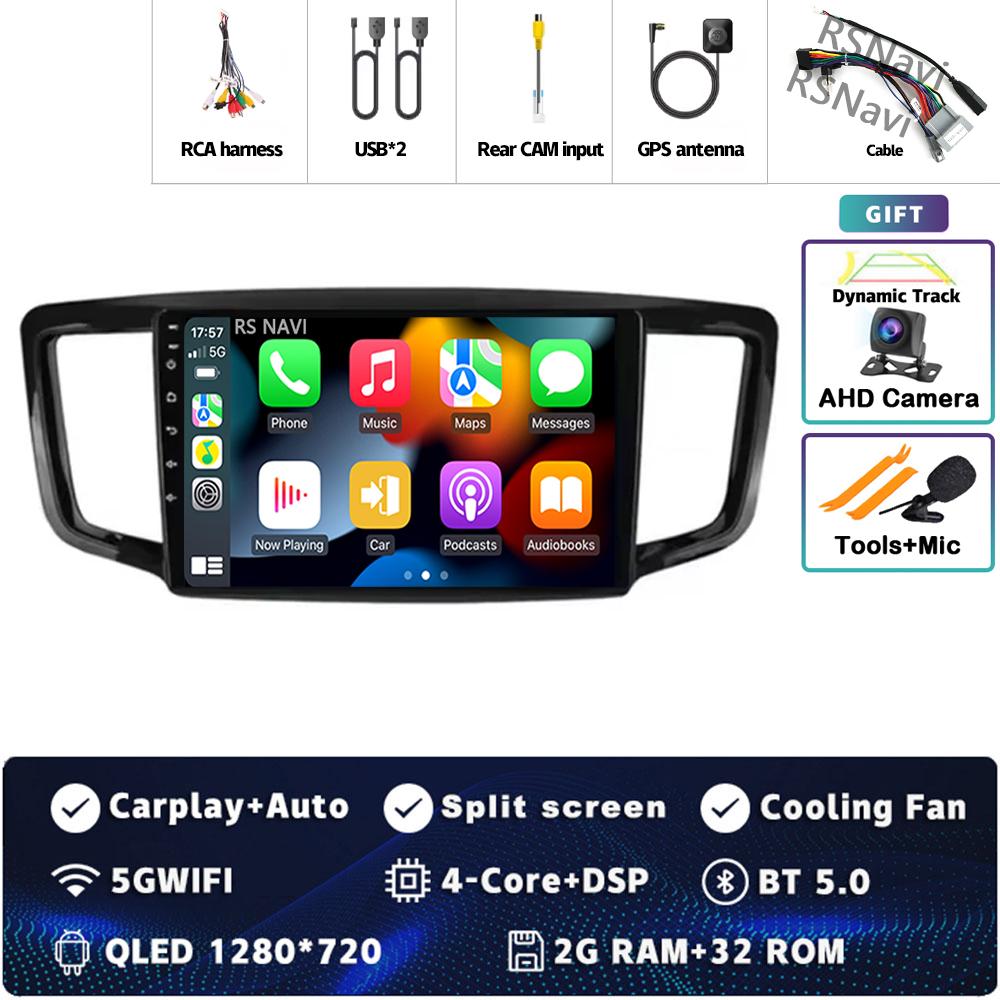 Android 14 Carplay Auto For Honda Odyssey 5 RC 2013 - 2019 Car Radio 4GWIFI Player Multimedia Srereo 360 Camera Navigation Video