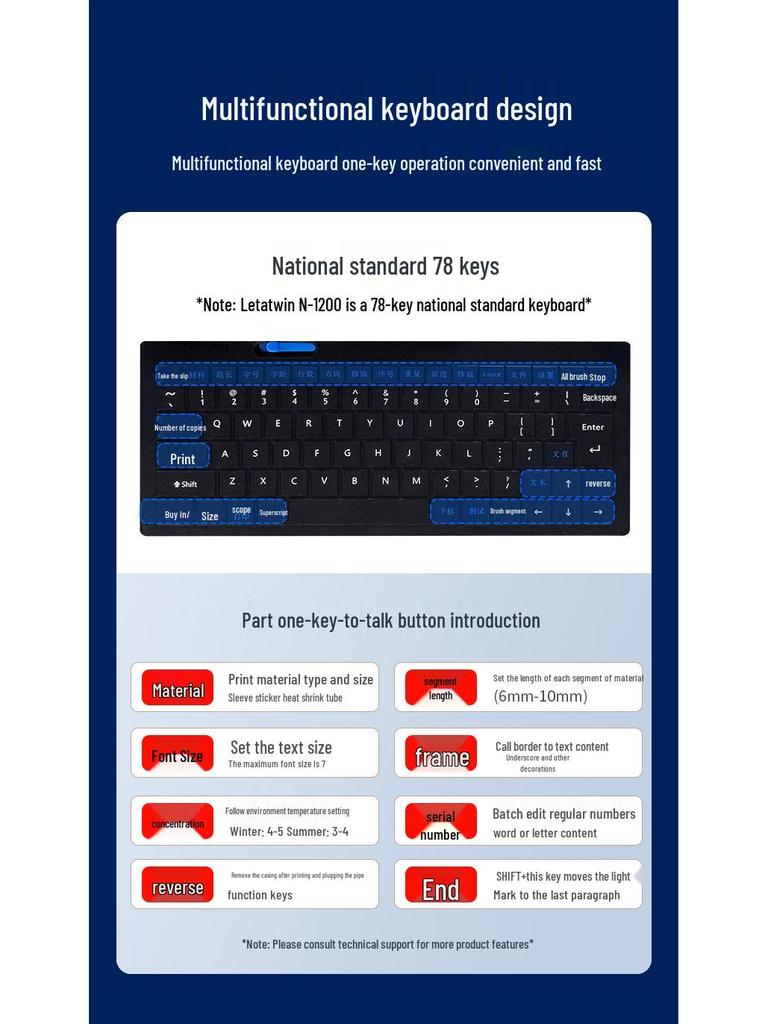 Li Mark N-1200 Wire & Heat Shrink Tube Marker Printer