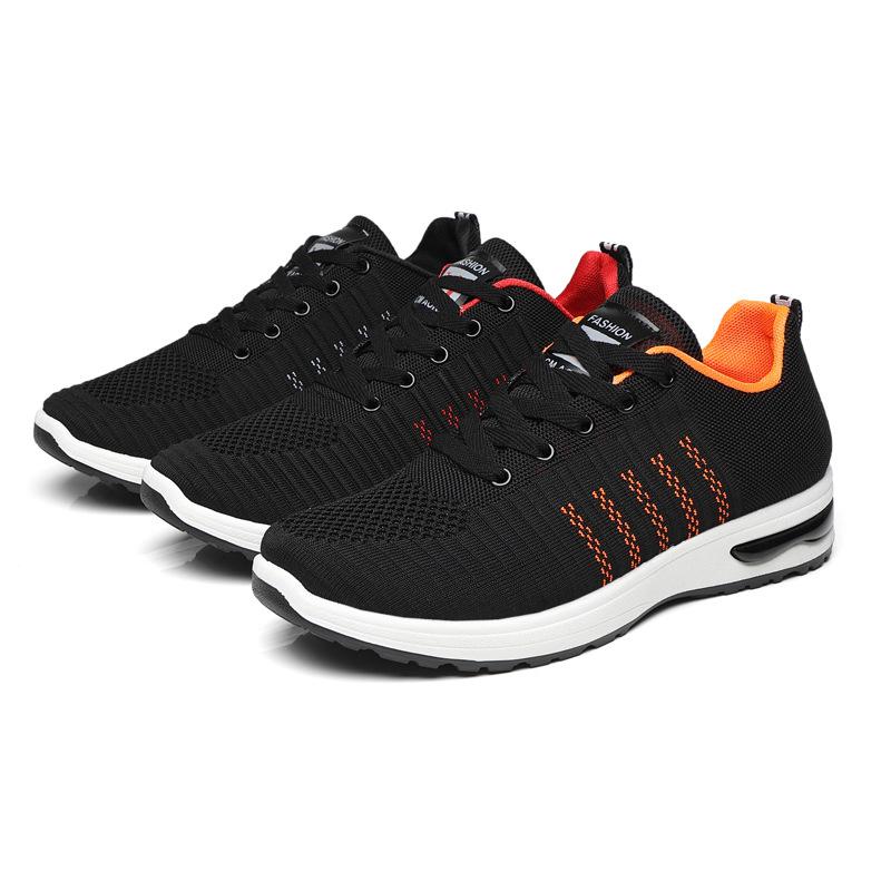 Sneaker Herren Frühling Atmungsaktive Mesh-Sneaker Vielseitige Studenten Flying Weaving Tide Schuhe Outdoor Reiseschuhe