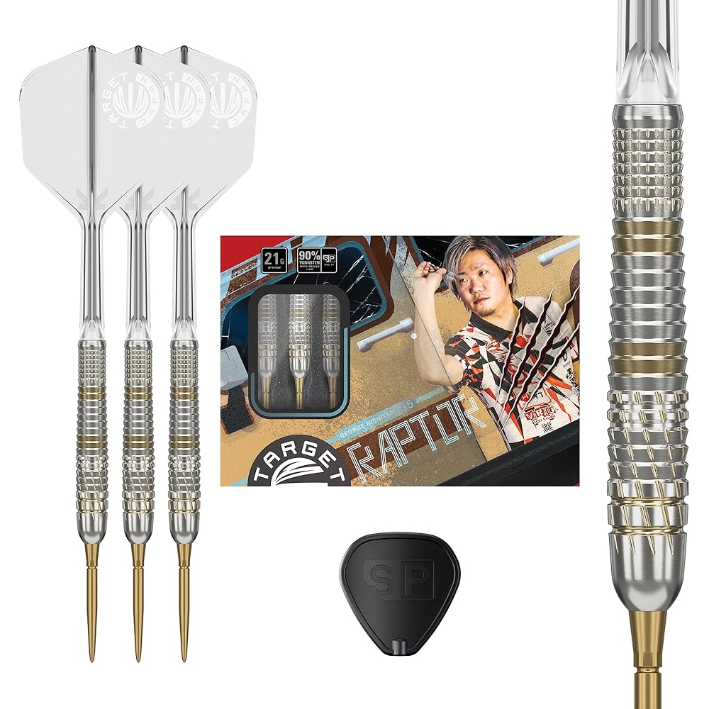 TARGET PRIME SERIES RAPTOR GEN-5 90% 21G SP STEEL TIP DARTS 2024 (Prime Series Raptor G5 Steel)