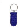 Bling Pill Container Portable Pill Bottle Case Waterproof Travel Medicine Box Crystal Mini Pill Holder Storage With Keychain