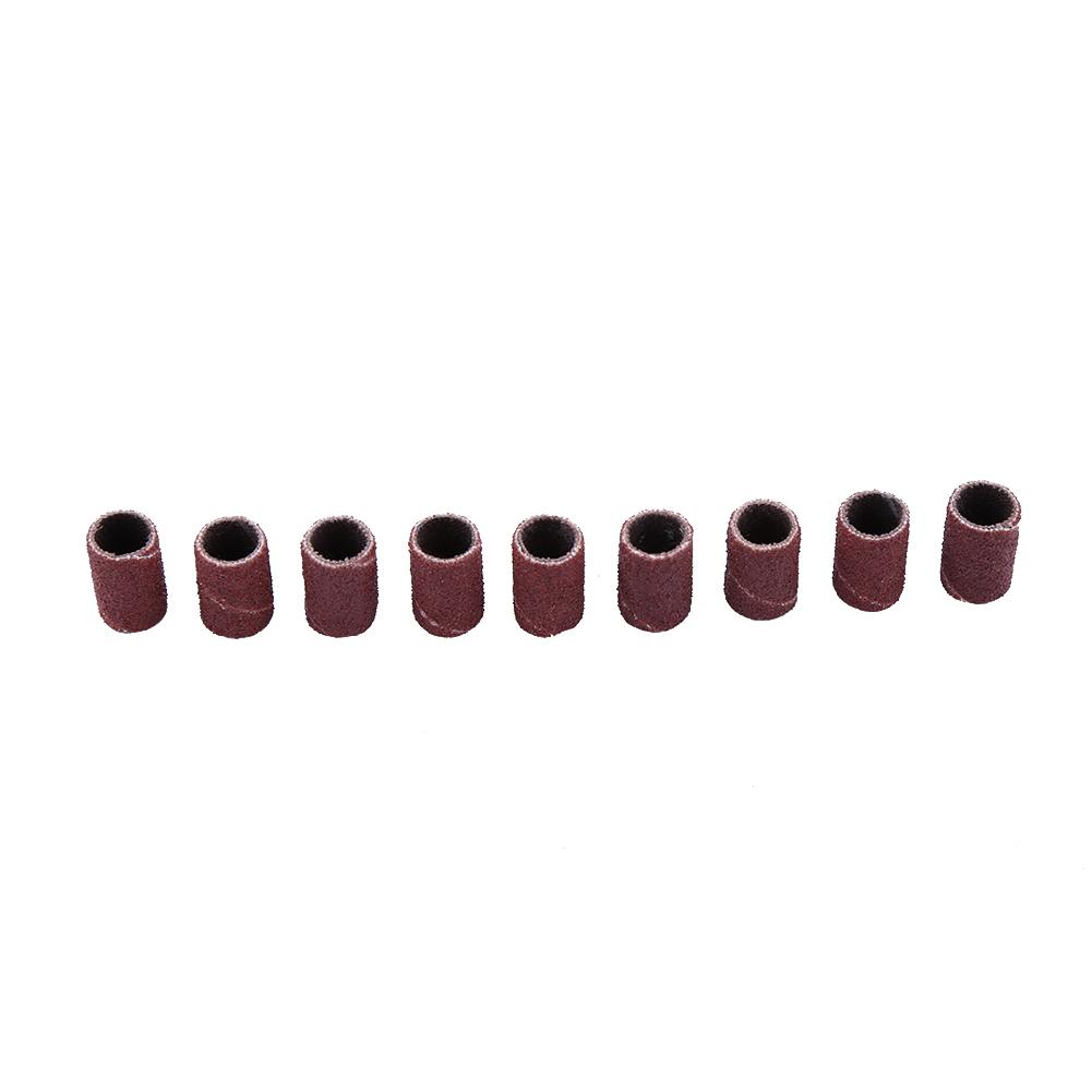 100Pcs Professional Nail Art Drill Bits Tips Sanding Bands Manicure Accessory 3 Styles