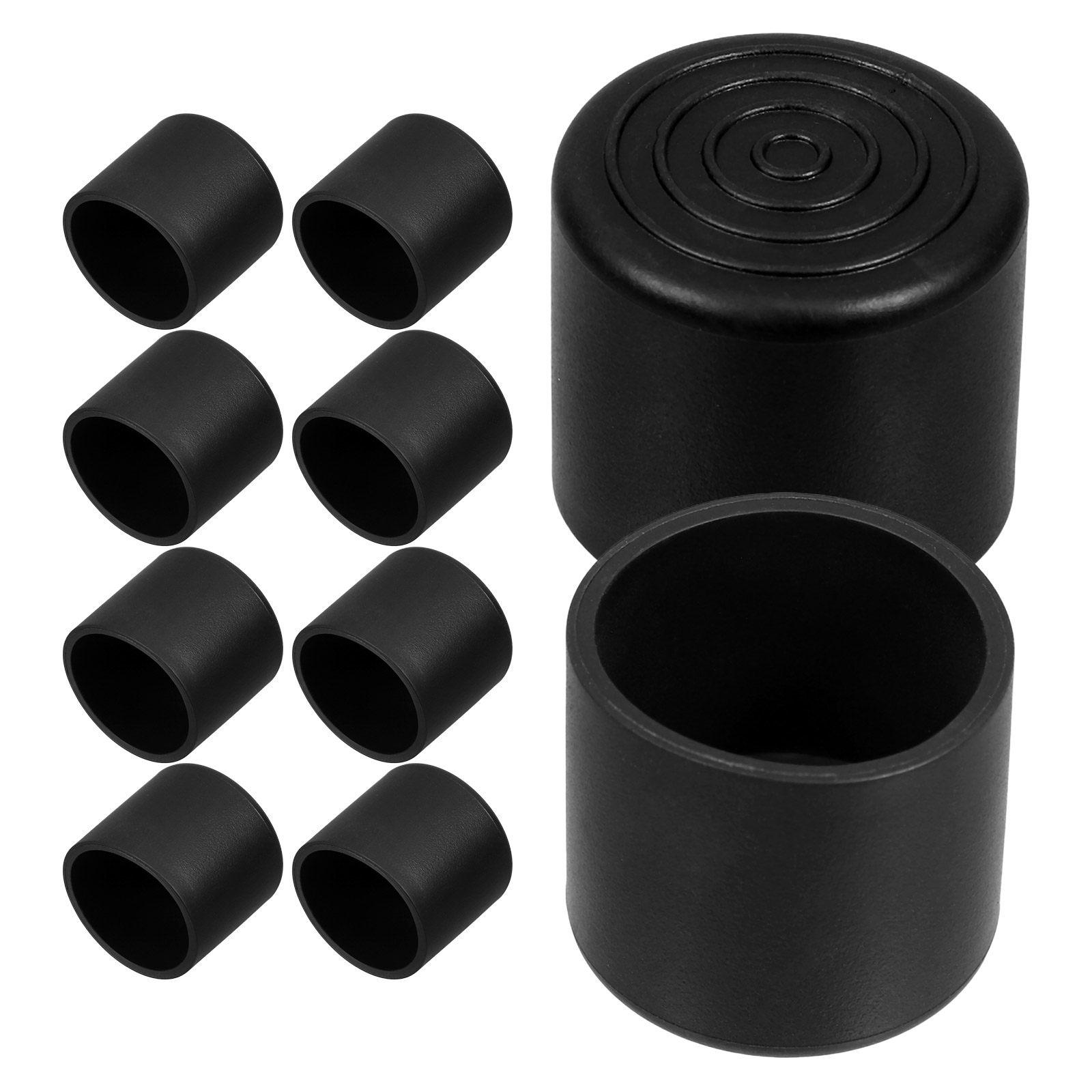 

20Pcs Round Chair Leg Floor Protectors Black PVC Caps 22Mm Non-Slip Soft Rubber Furniture Feet Covers Silent Floor Protectors 2.65X2.5X2.5CM