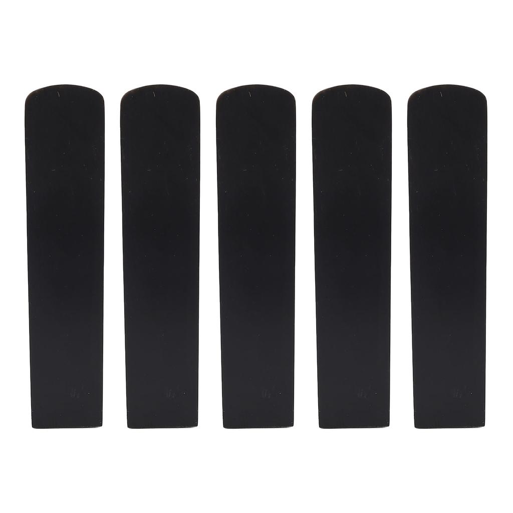 5 Pcs Soprano Saxophone Reeds Strength 2.5 Bb Resin Soprano Sax Reeds for Daily Practice Stage Concert