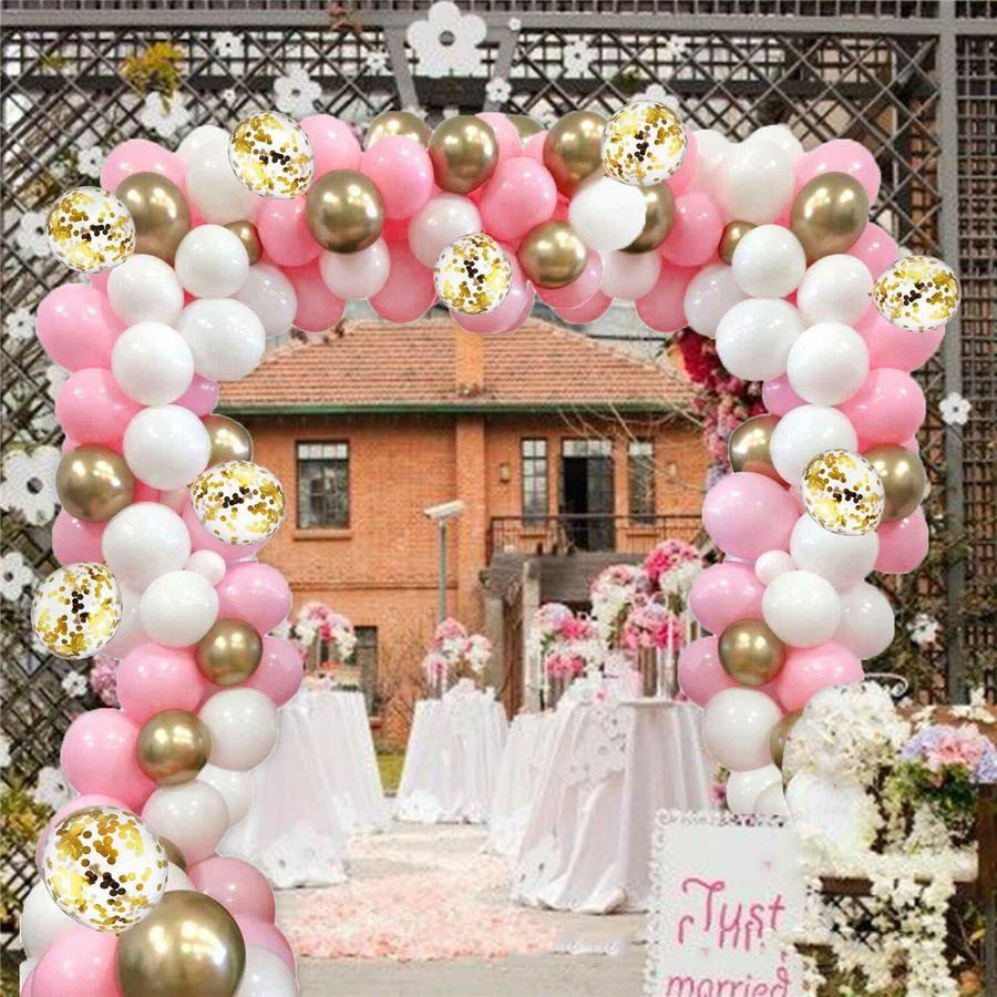 118pcs Balloons +Balloon Arch Kit Set Birthday Wedding Baby Shower Garland Decor