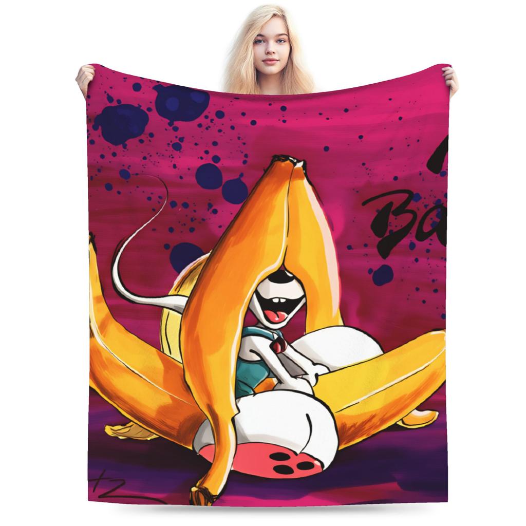 Super Warm Blanket Girls Boys Airplane Travel Diddl Cartoon Throw Blanket Flannel Bedspread For Bedroom Aesthetic Sofa Bed Cover