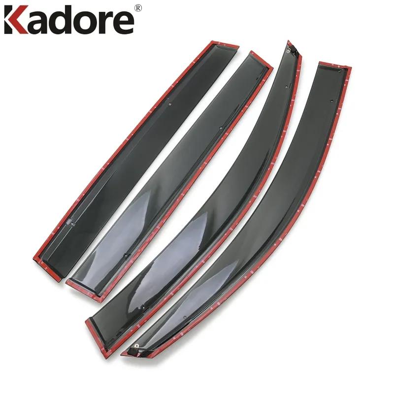 Car Window Deflector For Volkswagen VW Tiguan 2017- Wind Deflector Visor Rain Sun Shield Cover Trim Accessories