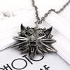 Witcher 3 Wolf Head Men's Alloy Pendant Necklace - Trendy Gaming Accessory