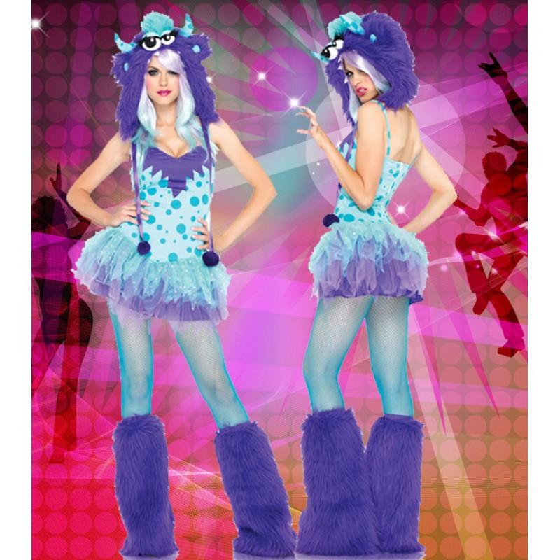 Halloween Tier-Cosplay-Kostüme Wolf Bär Leopard Katze Fuchs Tiger Pelzige Outfits Rollenspiel
