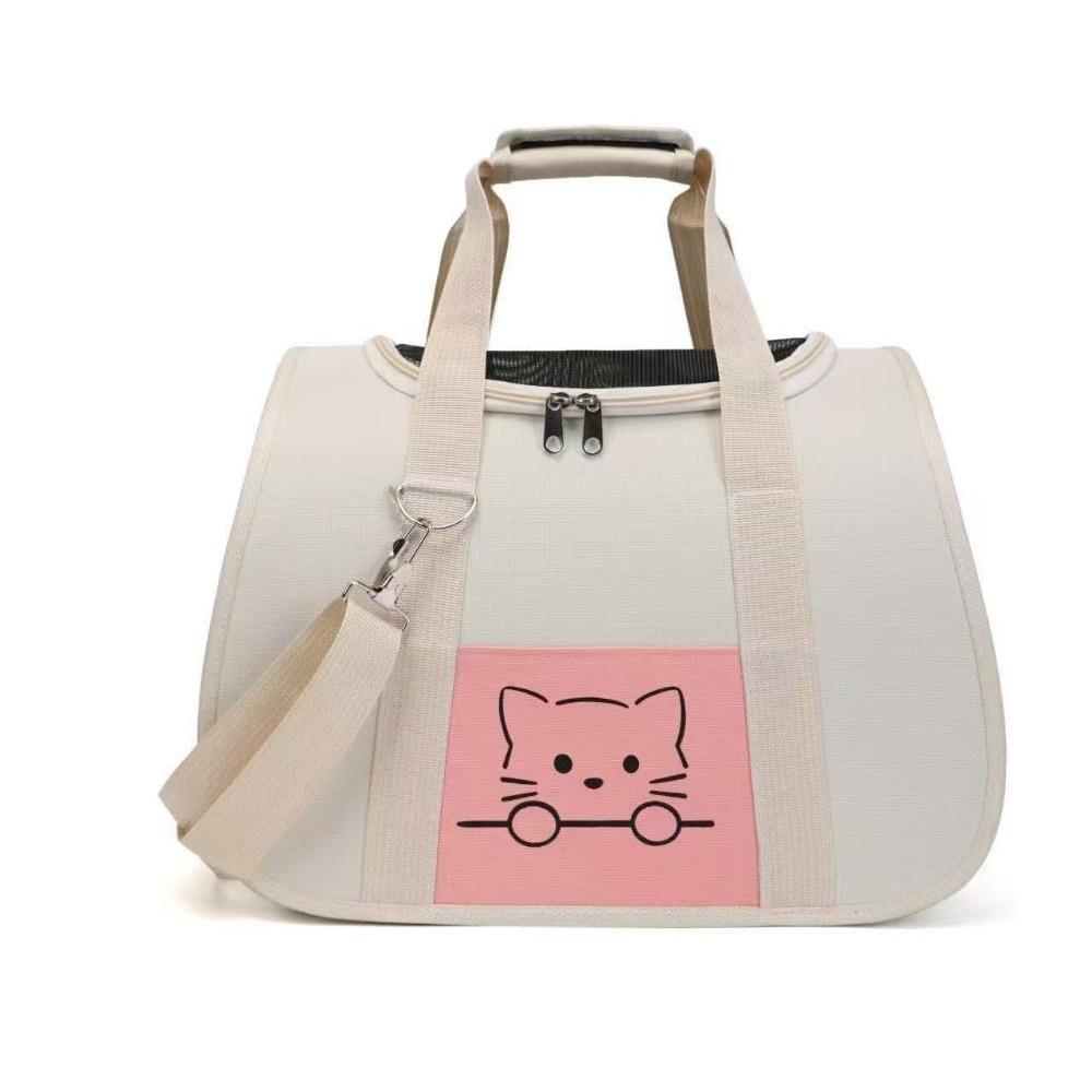 Breathable Pet Carrier Backpack Ventilated Cat Outing Crossbody Bag Travel Shoulder Bag  Travel