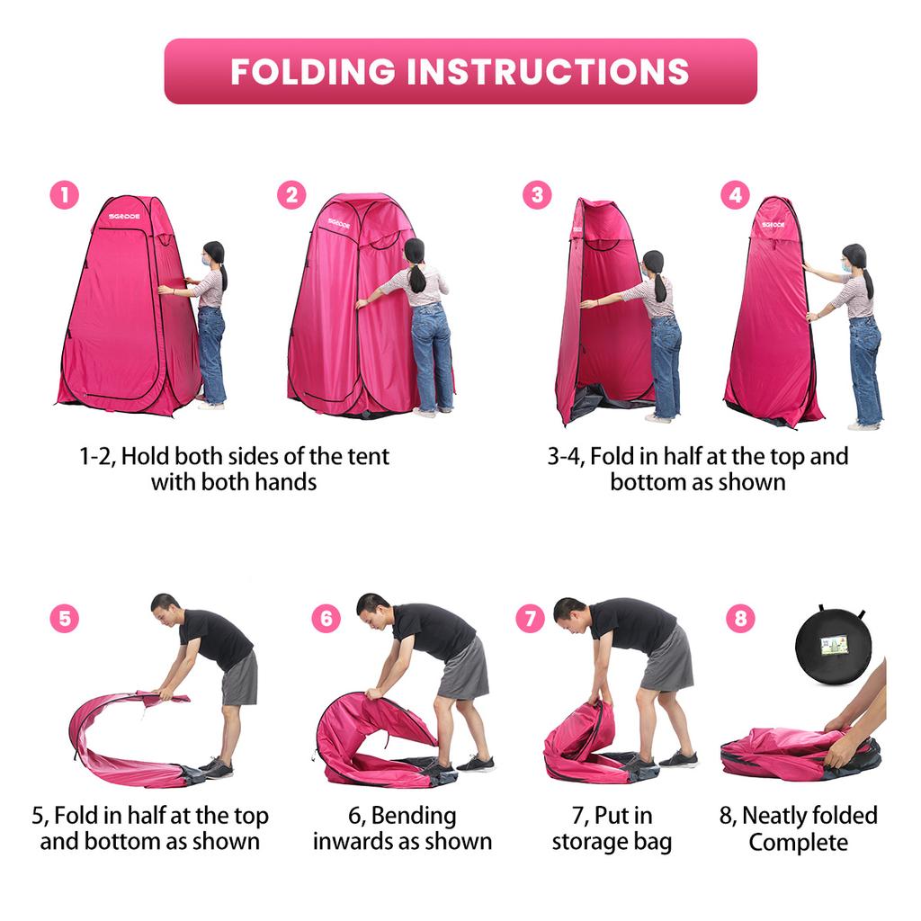 pop up tent folding instructions