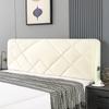 All-inclusive  Plush Quilted Headboard Cover Thick Velvet Bed Head Cover Bed Backrest Dustproof Soft Bedside Protector Cover