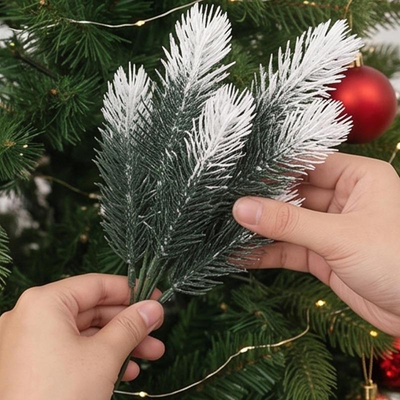 1/10 Stück Künstliche Kiefernadeln Dekoration Künstliche Pflanzen Nadel für Hochzeitsgeschenkbox Weihnachtsdekoration DIY Kiefernadeln Dekoration