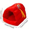 Hamster Warm Bed Room Golden Bear Fully Enclosed Sleeping Nest Chinchilla Guinea Pig Dutch Pig Guinea Pig Winter Cotton Nest
