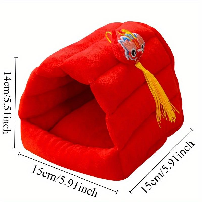 Hamster Warm Bed Room Golden Bear Fully Enclosed Sleeping Nest Chinchilla Guinea Pig Dutch Pig Guinea Pig Winter Cotton Nest