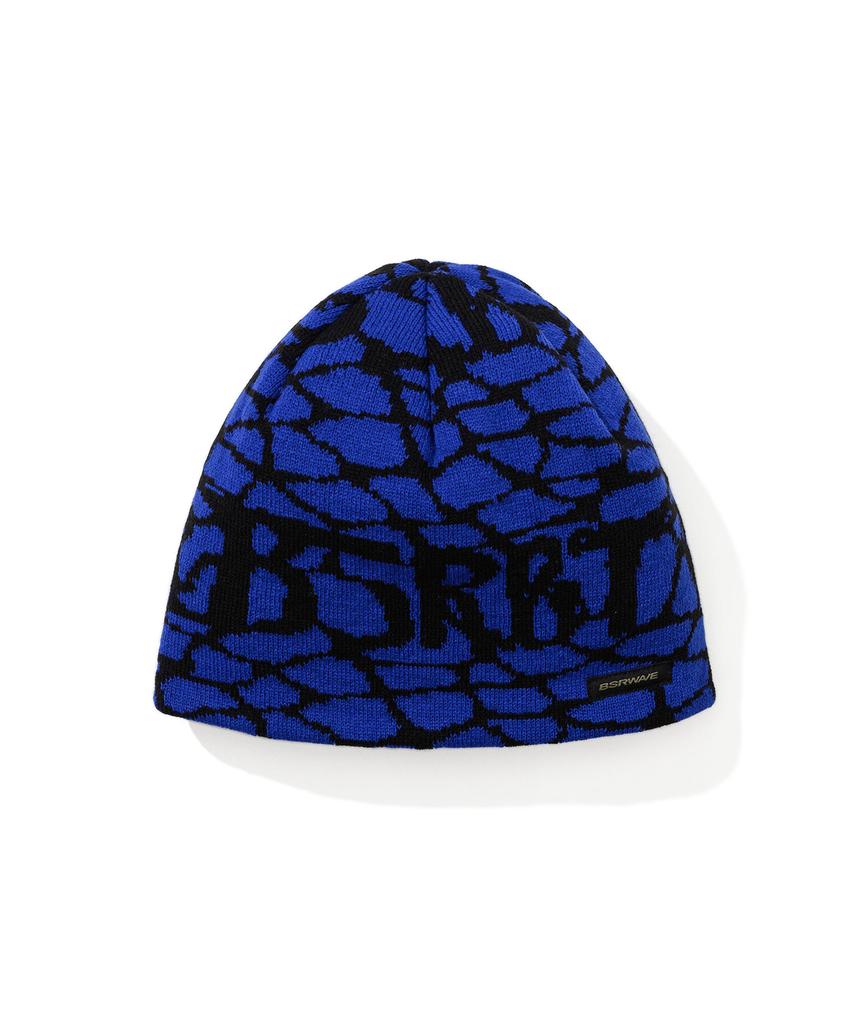 Bieseulaebis Cracked Pattern Beanie Blue