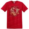 Dark Fantasy Creature Art T Shirt Male Gargoyle Fire Demons Graphic Tee