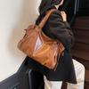 Vintage Damen PU Handtasche, Einfache Tragetasche, Messenger Bag mit großem Fassungsvermögen, Modische Alltags-Handtasche mit großem Fassungsvermögen, Vintage-Stil