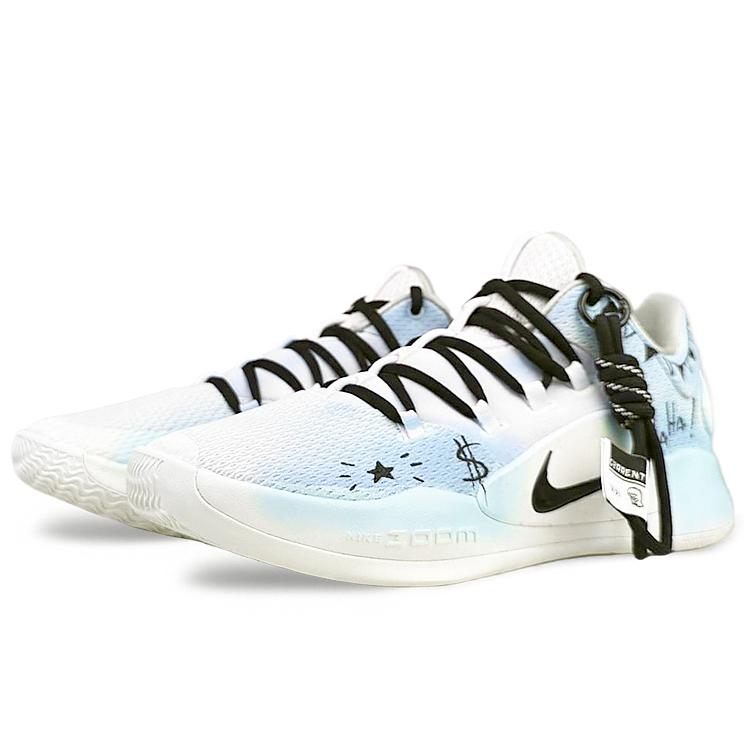 Nike Hyperdunk X Cushioning Slip Resistant Cushioning Slip Resistant Low top Basketball Shoes Men's Blue Green AR0465-100(Team40-)