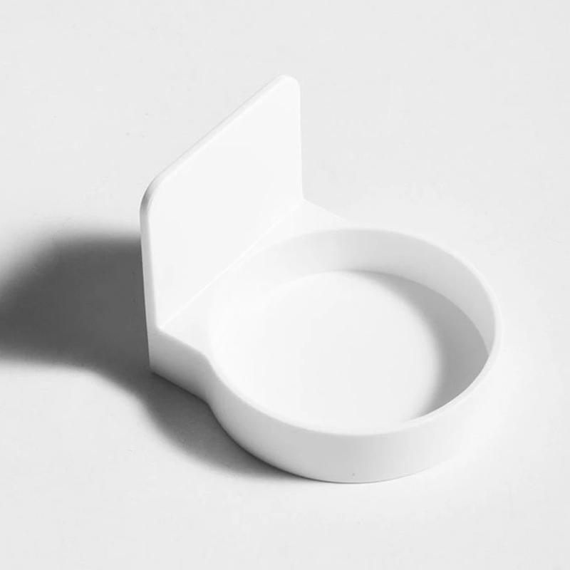 Samolepicí podnos na držák lahví Kulatý nástěnný podnos na dávkovač mýdla na ruce