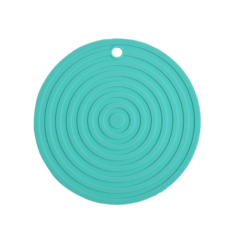 24CM Large Round Silicone Pad Anti-scalding Insulation Pad Placemat Pot Pad Plate Pad High Temperature Household Table Mat