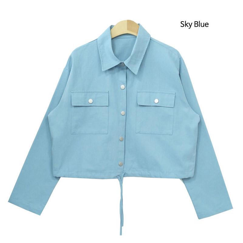 Jacket for Women Short Style Snap Button Date Outfits Korea Fashion