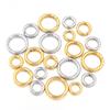 1Pc 16/18/20/24/28mm Stainless Steel O Ring Spring Clasps Round Snap Carabiner Hook Buckle Connector DIY Keychain Jewelry Making