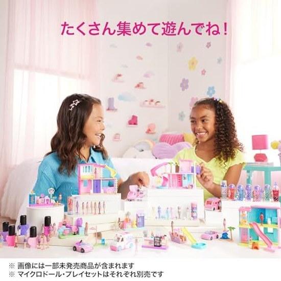 Barbie Mini Land Friseursalon Verkleidepuppe Puppenhaus Rollenspiel Rollenspiel Mikro-Puppe Enthalten Spielset Ab 6 Jahren Rosa JCR32