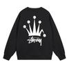 Sudadera Unisex con Estampado Stusy de Algodón Puro con Cuello Redondo - Estilo Moderno, Holgado y Casual