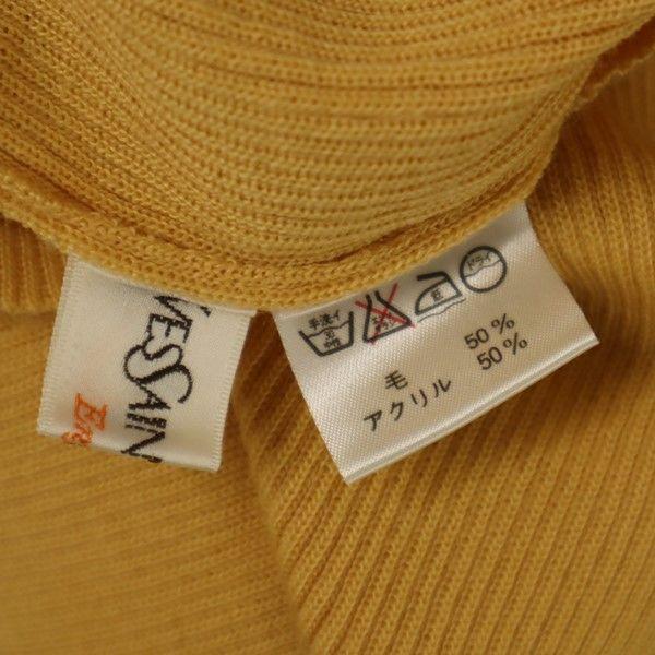 unused YVES SAINT LAURENT wool blend Long sleeve turtleneck sweater knit Kid's Used