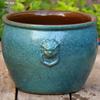 Large Retro Handmade Ceramic Flower Vase - No Hole, Indoor Use, Tall Cylindrical Pot for Flower Arrangements