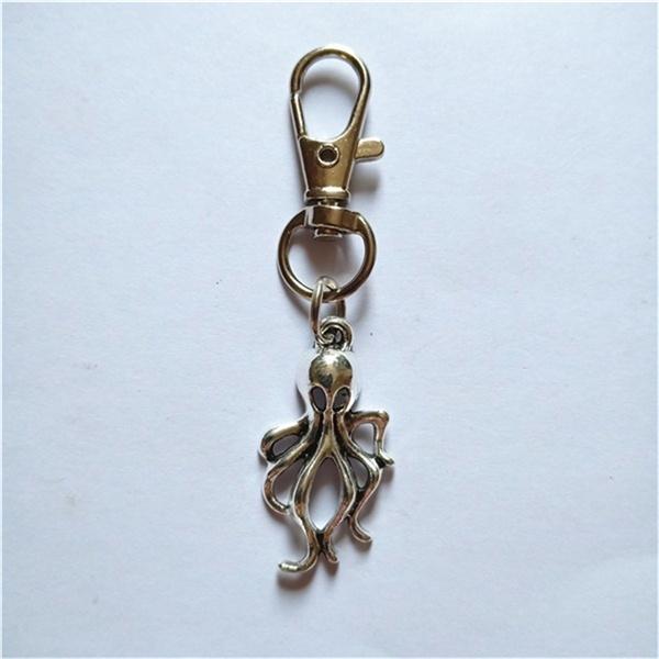 

Брелок в виде осьминога, морская рыба, брелок для ключей с морской жизнью, прибрежные украшения