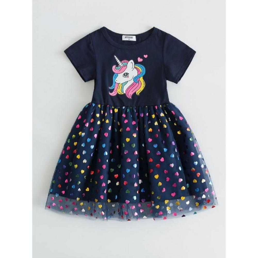 Girls Summer Clothes New Style Dress Little Girl Summer Princess Vest Dress Puffy Gauze Suspender Skirt