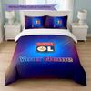 Lyon FC Custom Name Text Bedding Set 1 Duvet Cover+2 Pillowcases Soccer Logo Personalized Gift For Special Occasion Bedroom Decor