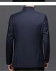 2026 Spring/Autumn Men's Business Casual Wool Lapel Jacket for Middle-aged & Elderly