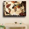 Grains Spices World Map Kitchen Canvas Painting Abstract Still Life Posters and Prints Pictures Living Room Home Decor No Frame