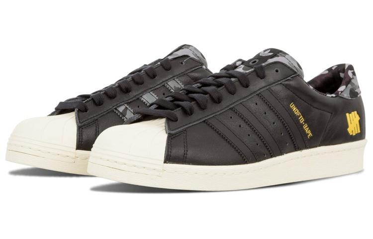 Superstar Undefeated x A Bathing Ape x Superstar Adidas Originalss 80v 'Black' B34291