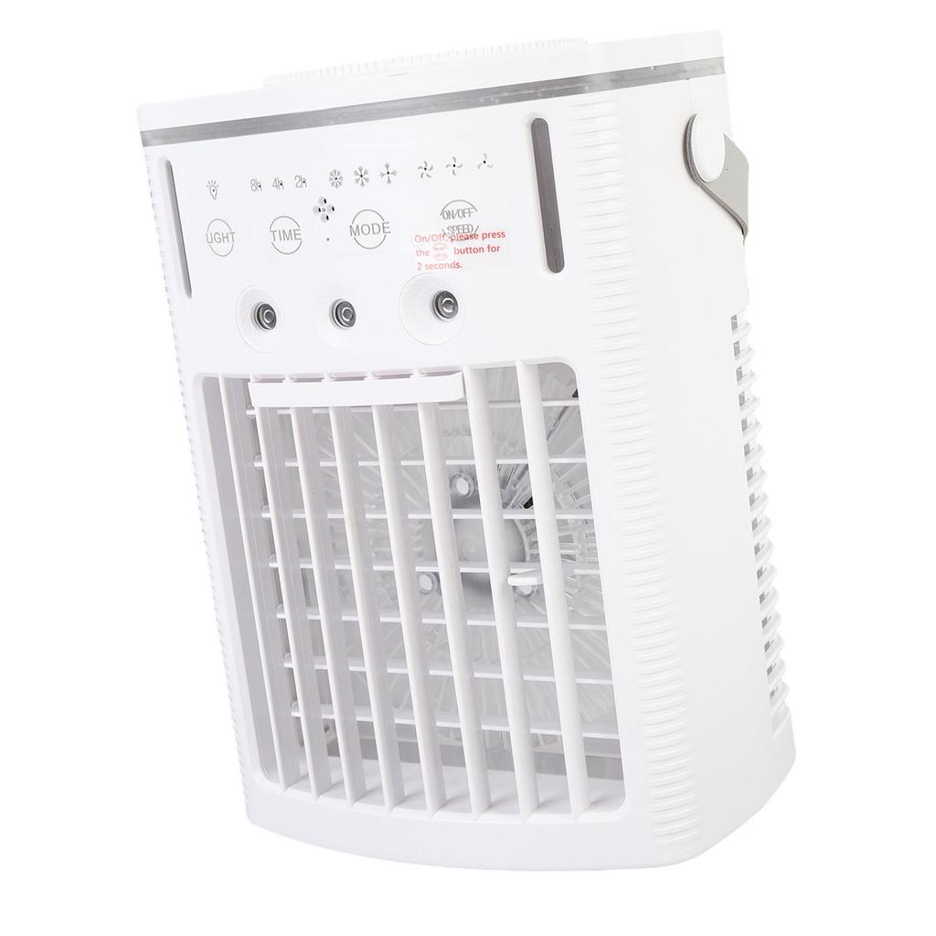 Mini Air Conditioning Portable Cooling Fan 1L Water Tank Mist Humidifier with 7 Color Lights for