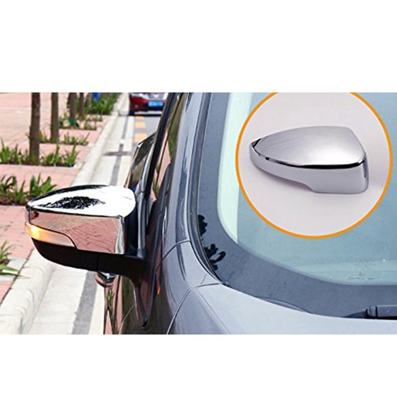 A51K-Spiegelkappen Rückspiegel Außenabdeckung für Ford Escape Kuga 2013- Chrom 2 Stück